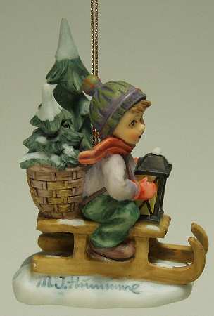 Hummel Figural Ornaments #2 Ride Into Christmas - No Box