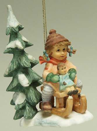 Hummel Figural Ornaments #2 Christmas Delivery - Boxed