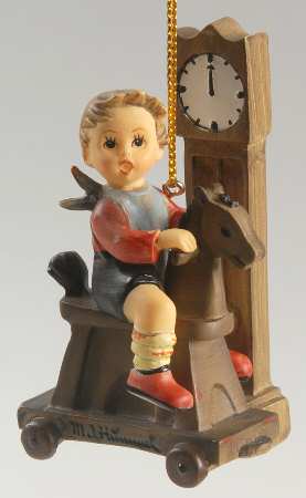 Hummel Figural Ornaments #2 Riding Lesson - Boxed