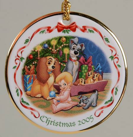 Disney Annual Ornaments-Flat Christmas Morning Mischief - Boxed