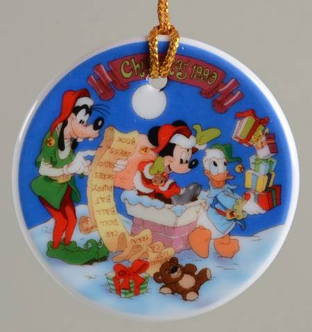 Disney Annual Ornaments-Flat Checking It Twice - Boxed