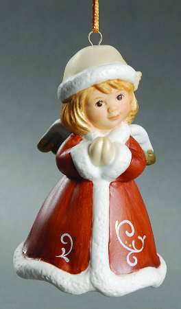 Angel Bell Ornaments Angel Praying-Champagne - Boxed
