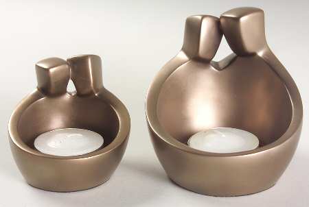 Friendship Collection Lovers Nesting Tea Lights-Set Of 2 - Boxed