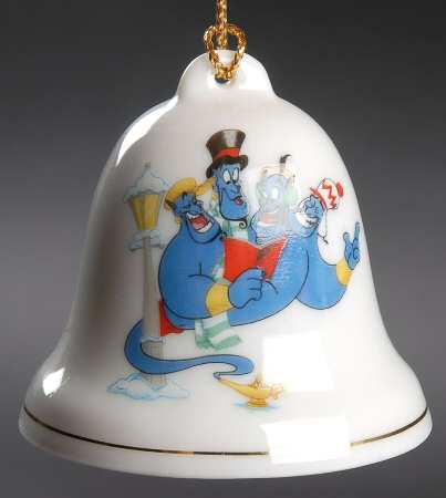 Disney Christmas Bell Aladdin Genie Carolling - No Box