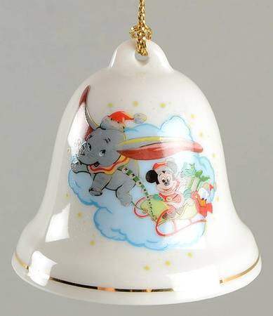 Disney Christmas Bell Dumbo, Mickey, Donald - No Box