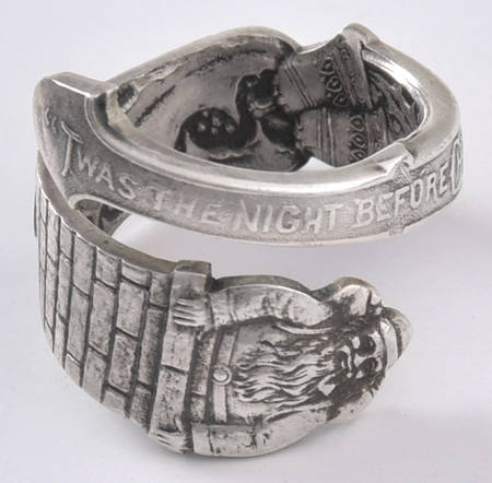 Gorham Sterling Jewelry Twas The Night Spoon Ring - No Box