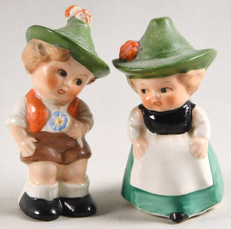 Goebel Figural Salt & Pepper Barvarian Boy And Girl - No Box