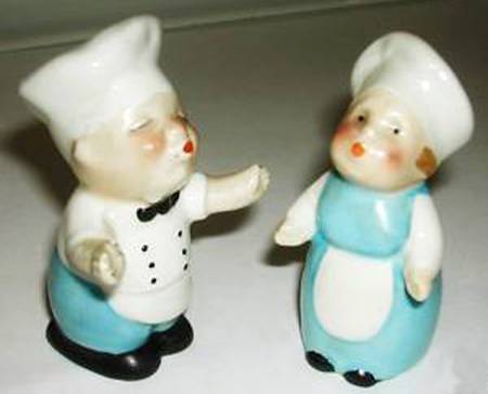 Goebel Figural Salt & Pepper Chef & Cook - No Box
