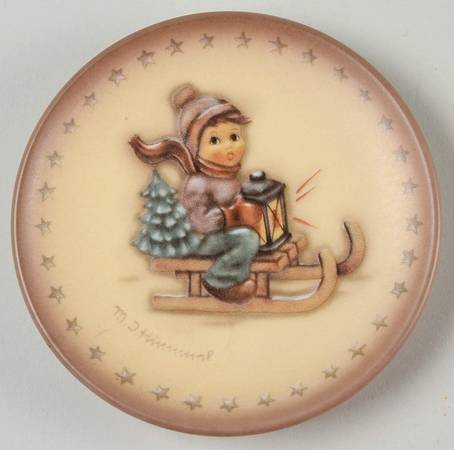 Miniature Annual Plate Ride Into Christmas - No Box