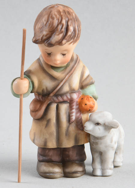 Glory To the Newborn King Wreath Shepherd Boy W/ Lamb - No Box