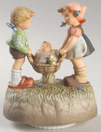Berta Hummel Musicals Special Delivery-Rock A Bye Baby - With Box