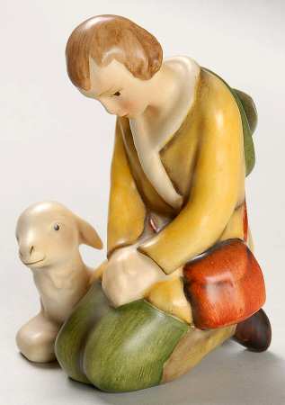 Goebel Nativity-Hx82 Shepherd W/ Sheep - Boxed