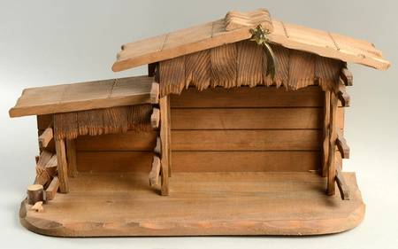 Goebel Nativity-Hx82 Wooden Creche - No Box