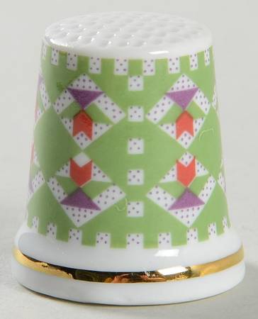 Patchwork Quilt Flower Basket - Boxed