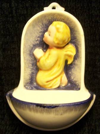 Maria Spotl Figurines (SPO MARK) Angel Praying Water Font - No Box