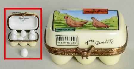 Gerard Ribierre Limoges Box Carton Of Eggs - No Box