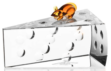 Shannon Figurines Mouse On Cheese - No Box by Godinger