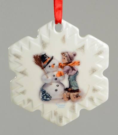 Hummel Flat Ornaments Making New Friends-Snowflake - No Box