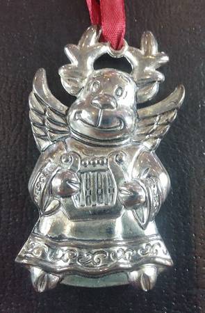 Gorham Ornaments Reindeer With Lyre - No Box