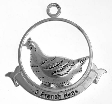 Twelve Days of Christmas French Hens - No Box