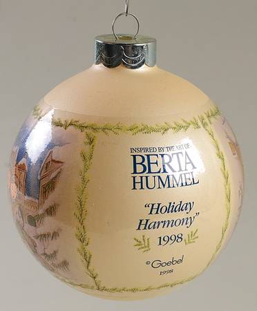 Berta Hummel Annual Ball Ornament Holiday Harmony - With Box Bx1998