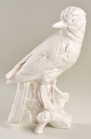All White Figurines Blackthroated Jay-Matte - No Box