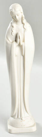 All White Figurines Madonna Praying- Matte - No Box