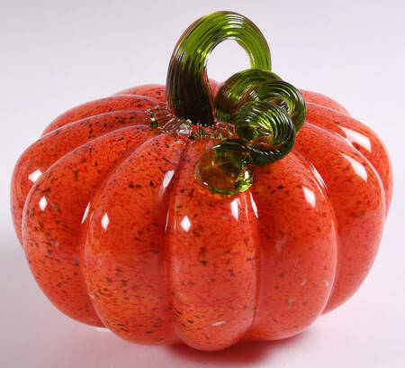 Pumpkin Patch Orange Mosaic Medium Pumpkin - No Box