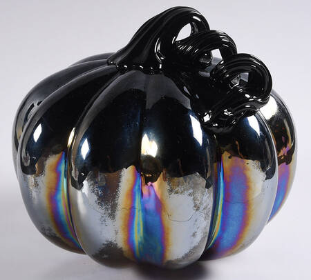 Pumpkin Patch Black Luster Pumpkin - No Box