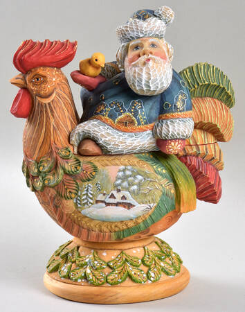Santa Surprise Boxes (Polystone) by G Debrekht