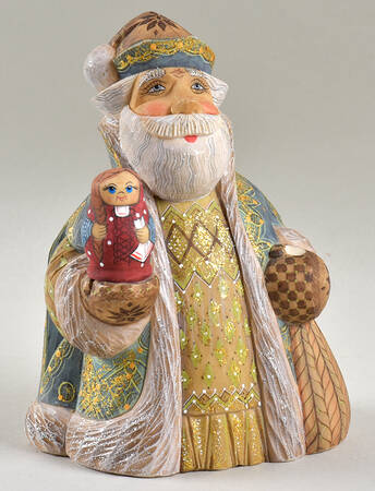 Santa's Village Santa & Matreshka - With Box