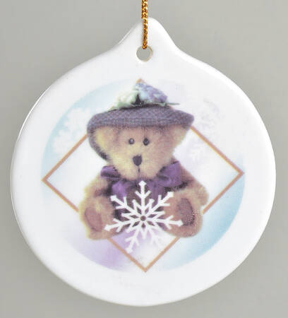 Boyds Bears Christmas Ornaments Girl Bear With Snowflake - No Box