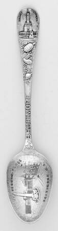 States & Cities Souvenir Spoons Maryland Baltimore - No Box