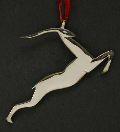 Hand & Hammer Christmas Ornament Art Deco Deer - No Box