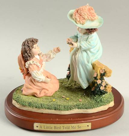 Maud Humphrey Bogart Figurine A Little Bird Told Me So - Boxed