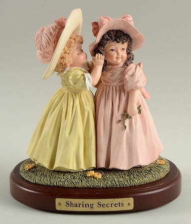Maud Humphrey Bogart Figurine Sharing Secrets - No Box