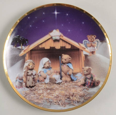 Hamilton Plate A Cherished Nativity - No Box by Hamilton Collection