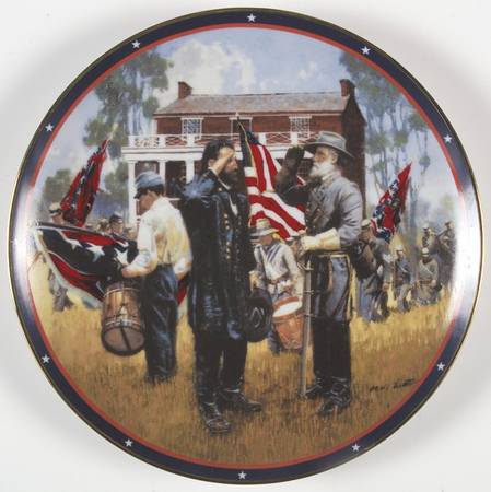 American Civil War Generals Grant & Lee At Appomattox - Boxed by Hamilton Collection