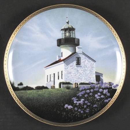 American Lighthouses Old Point Loma Light - Boxed by Hamilton Collection
