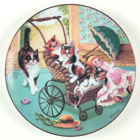 Country Kitties Stroller Derby - Boxed by Hamilton Collection
