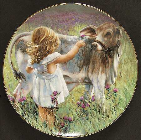 A Country Summer The Brahma Calf - No Box by Hamilton Collection