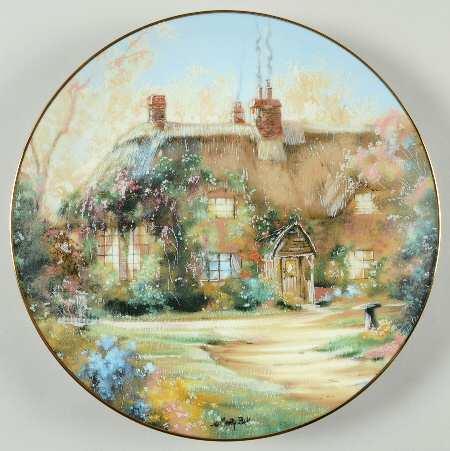 English Country Cottages Larkspur Cottage - No Box by Hamilton Collection