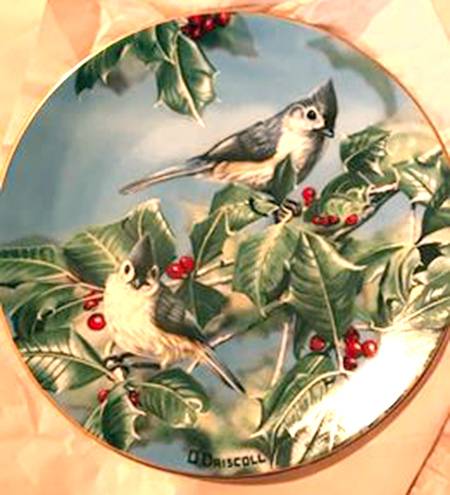 Favorite American Songbirds Tufted Titmouse And Holly - No Box