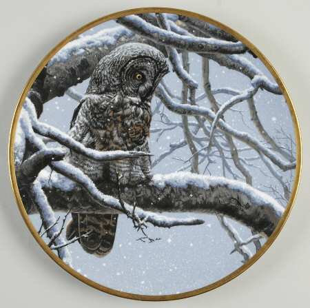 Noble Owls of America Snowy Watch - Boxed by Hamilton Collection