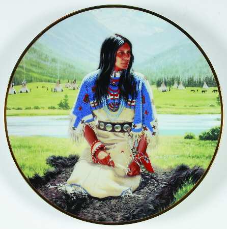 Noble American Indian Women Falling Star - Boxed