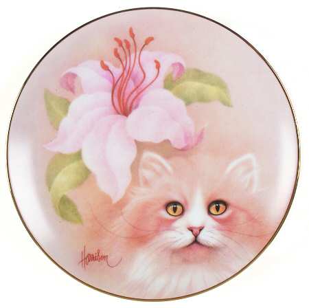 Petals & Purrs Golden Fancy - Boxed by Hamilton Collection