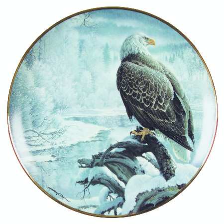 Seasons of Bald Eagle Winter In The Valley - No Box by Hamilton Collection