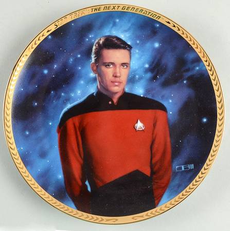 Star Trek Next Generation 5th Anniversary Ensign Wesley Crusher - No Box by Hamilton Collection