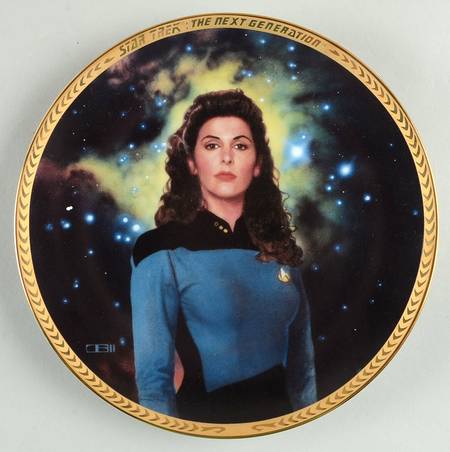 Star Trek Next Generation 5th Anniversary Counselor Deanna Troi - No Box by Hamilton Collection