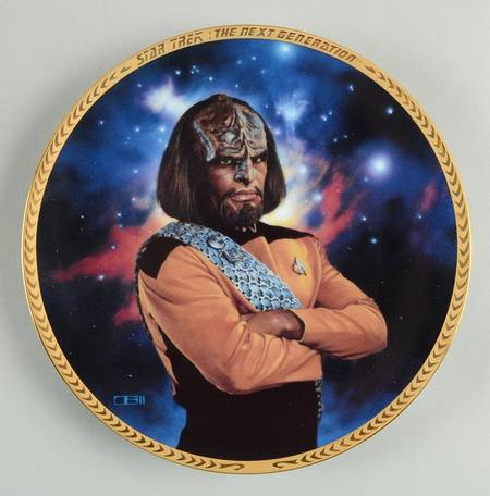 Star Trek Next Generation 5th Anniversary Lieutenant Worf - No Box by Hamilton Collection